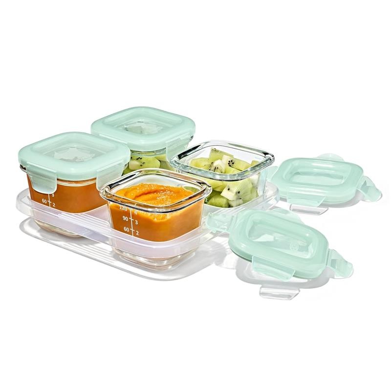 Oxo – Oxo Tot Glass Baby Blocks Food Storage Containers 4 Oz