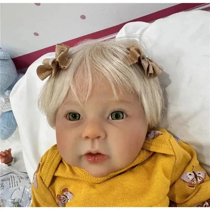 Reborn Baby Doll – White Vinyl, Raven