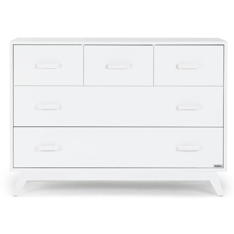 Dadada – Soho 5-Drawer Dresser for Nursery and Bedroom, White
