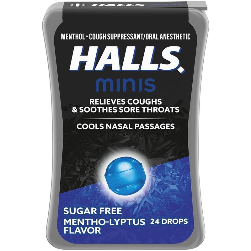Halls – Minis Menthol-Lyptus 24 Ct
