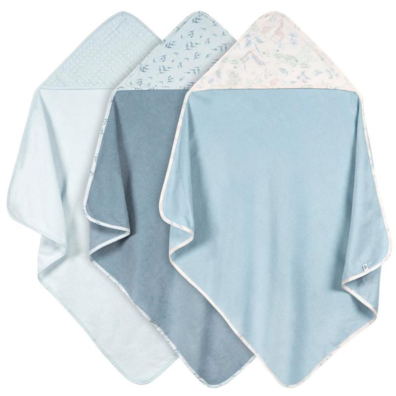 Just Born – 3Pk Hooded Towels Baby Boy Blue