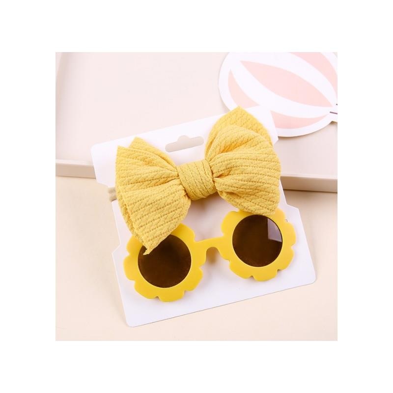Little Trendy – Baby Sunglasses And Headband Set, Yellow