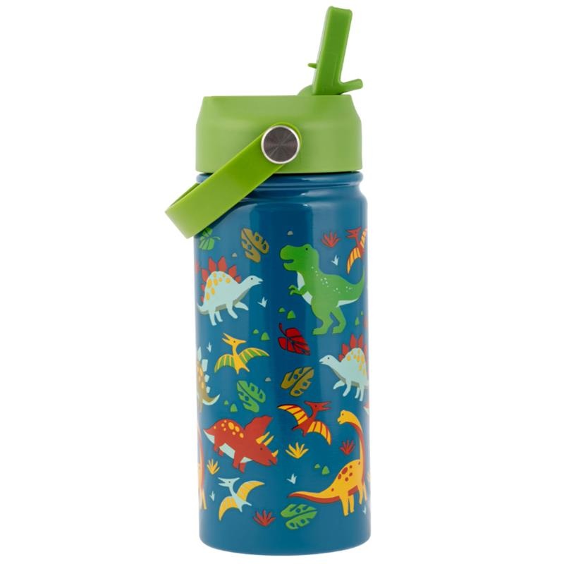 Stephen Joseph – Insulated Stainless Steel Bottle With Handle Dino