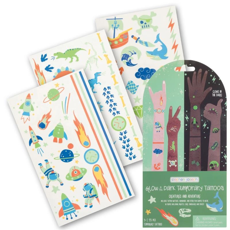 Stephen Joseph – Temporary Tattoos Glow Creatures