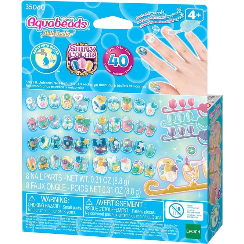 Aquabeads – Stars & Unicorn Nail Refill Kit