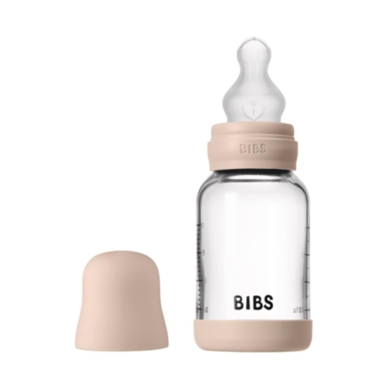 Bibs – Baby 4Oz Silicone Glass Bottle With Bumper Blush
