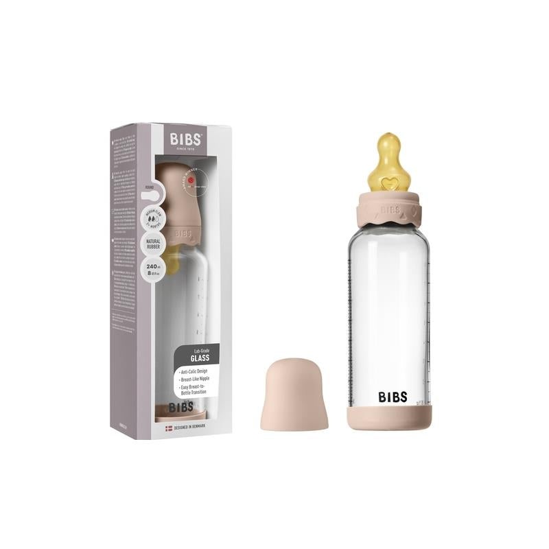 Bibs – Baby 8Oz Latex Glass Bottle With Bumper Blush