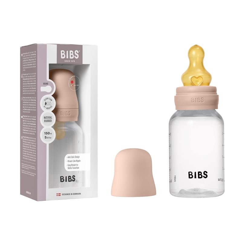 Bibs – Baby Plastic Bottle With Latex Nipple 150Ml, Blush