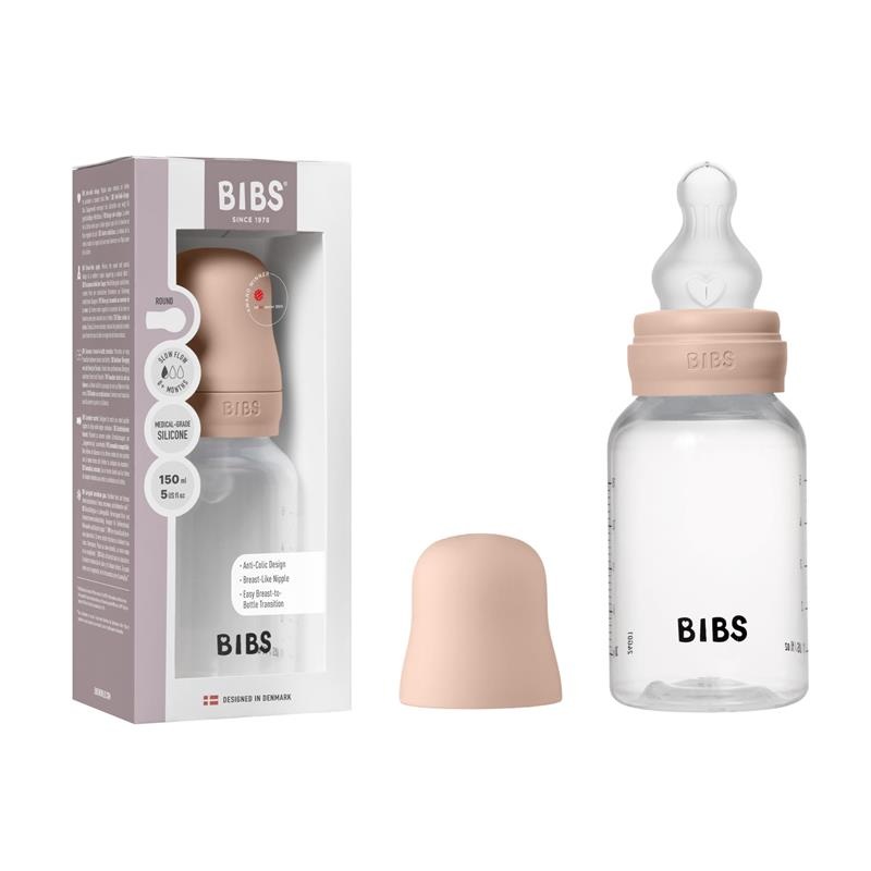Bibs – Baby Plastic Bottle With Silicone Nipple 150Ml, Blush