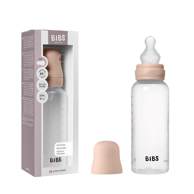 Bibs – Baby Plastic Bottle With Silicone Nipple 270Ml, Blush