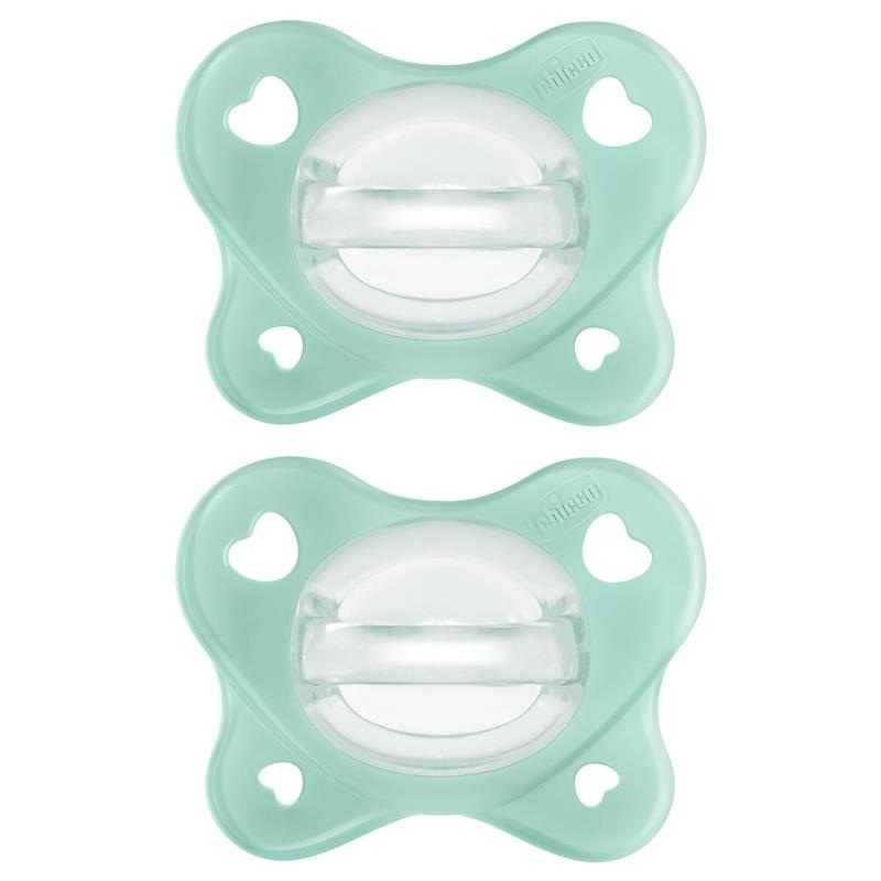 Chicco Feeding – Physioforma Dual Soft Pacifier Seafoam 0-2M, 2Pk