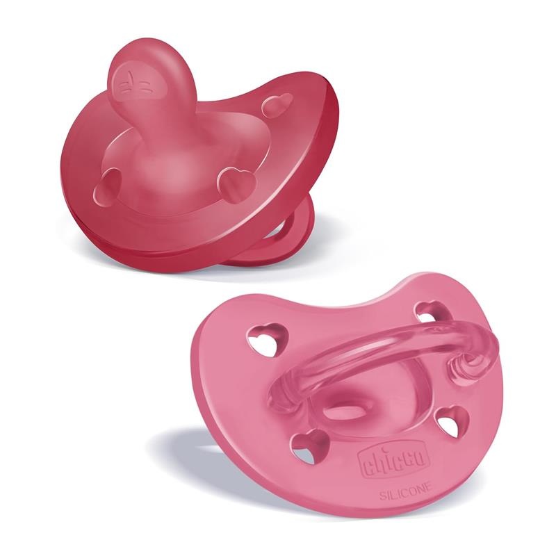 Chicco Feeding – Physioforma Orthodontic Silicone Pacifier Dark Pink 16-24M, 2Pk