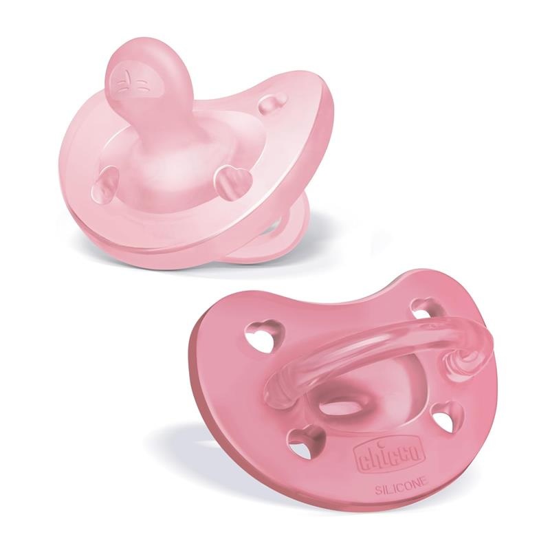 Chicco Feeding – Physioforma Orthodontic Silicone Pacifier Pink 6-16M, 2Pk
