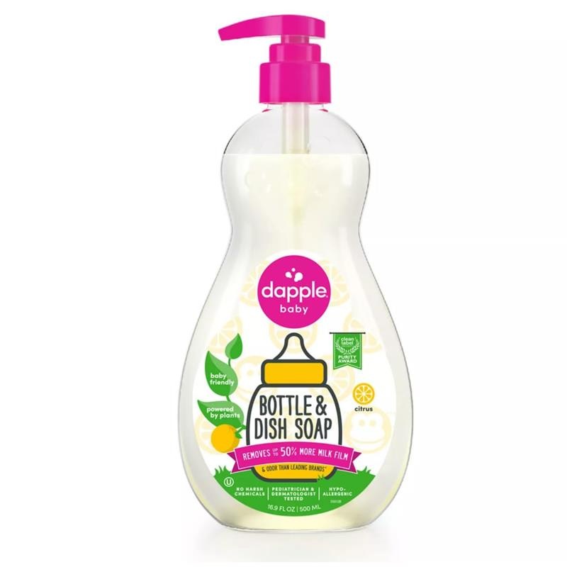 Dapple – Bottle & Dish Liquid, Citrus, 16.9 Oz
