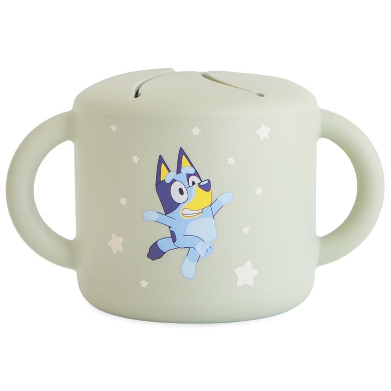 Mushie – Bluey X Mushie Snack Cup, Bluey Sage