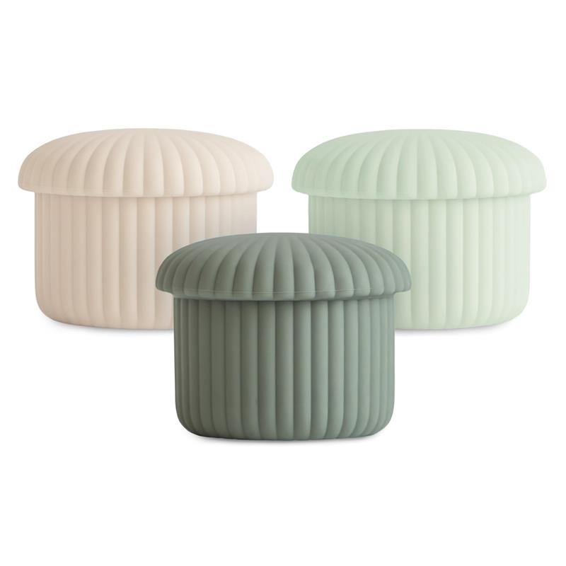 Mushie – Silicone Baby Food Containers Green Combo