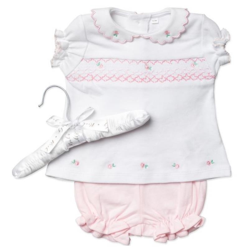 Rose Textiles – Baby Girl Girls Short Set, Pink Floral