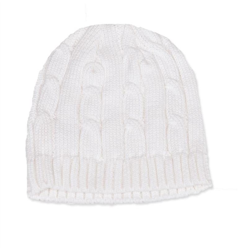 Rose Textiles – Cable Knit Hat, White