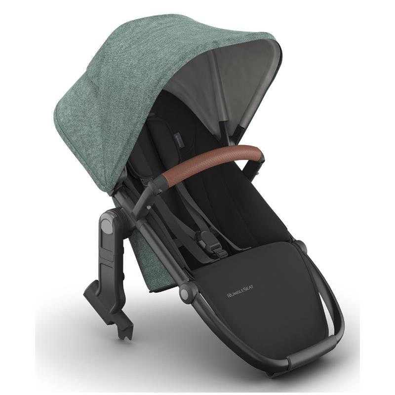 Uppababy – Rumbleseat V3 Second Lower Seat, Green (Mlange/Carbon Frame/Saddle Leather)