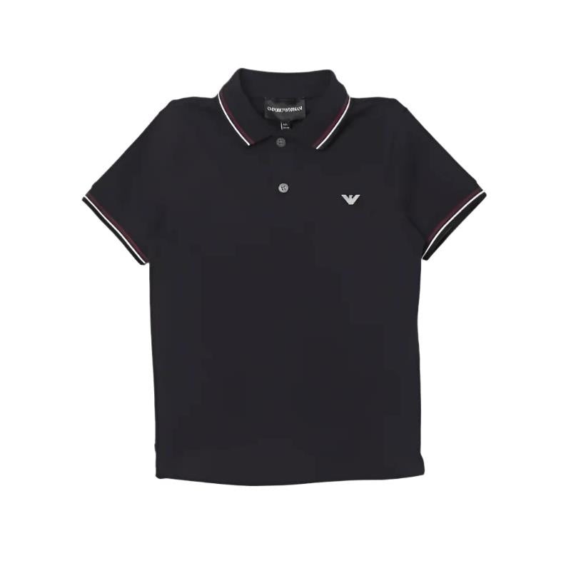 Armani Baby – Boy Essential Short Sleeve Polo Shirt, Navy