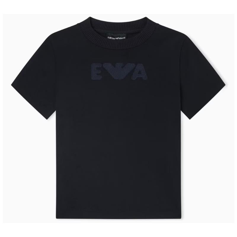 Armani Baby – Boys Logo Short Sleeve Tshirt, Navy