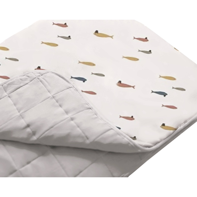 CLOUD BLANKET: Fish with a hat / Mini / 1.0