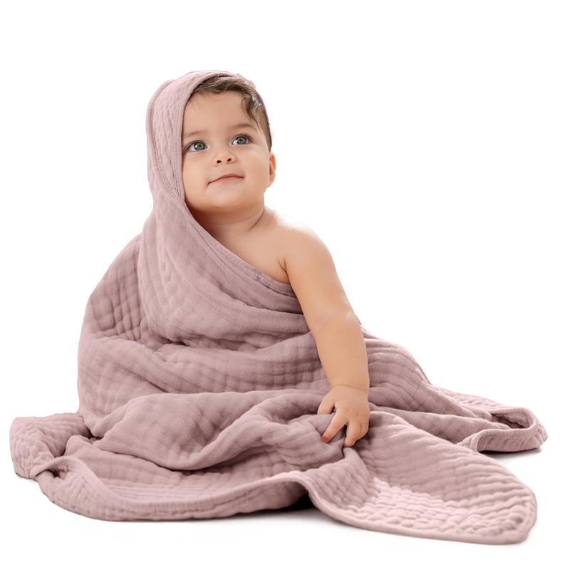 Comfy Cubs – Hooded Baby Towel Mauve