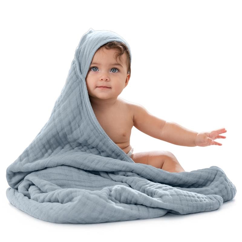 Comfy Cubs – Hooded Baby Towel Pacific Blue