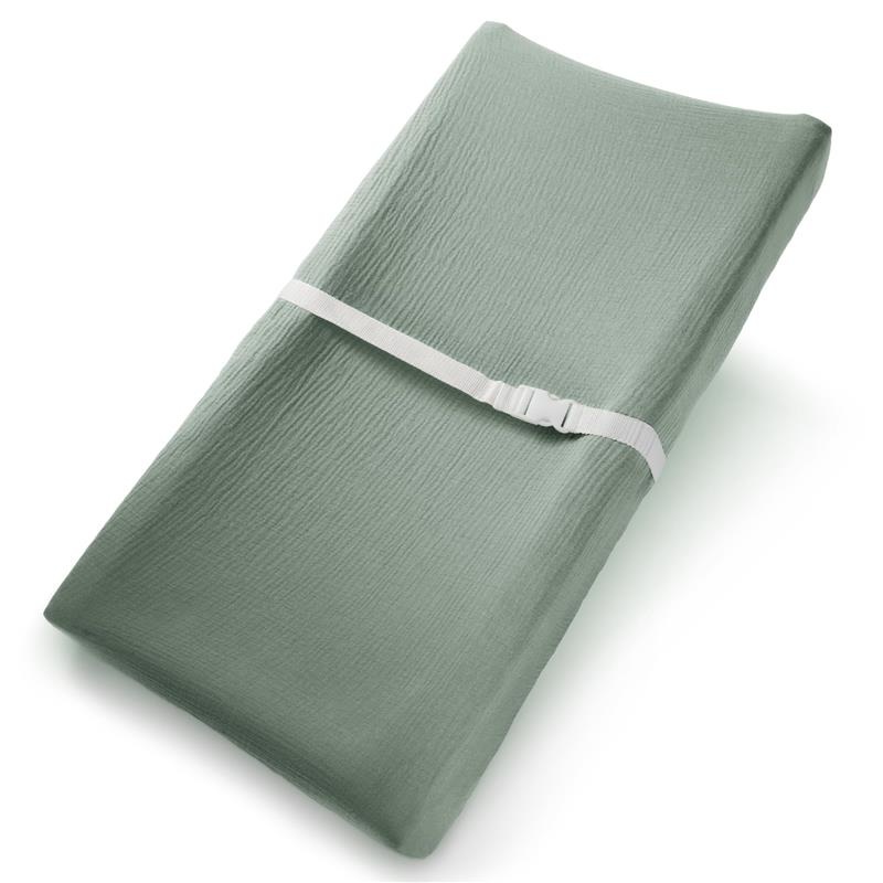 Comfy Cubs – Muslin Fitted Changing Pad Cover, Fern