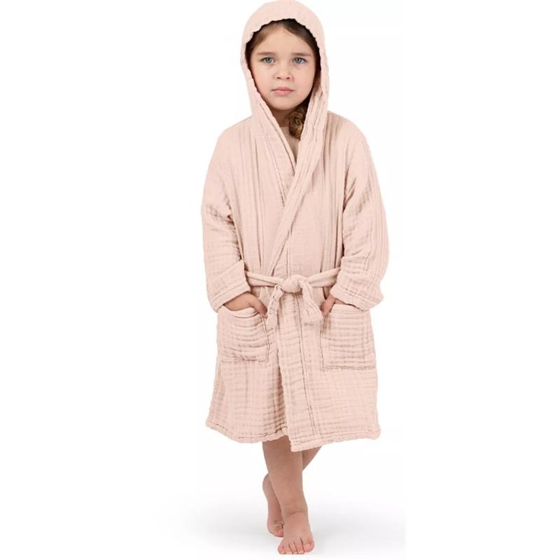 Comfy Cubs – Muslin Kids Bathrobe Blush