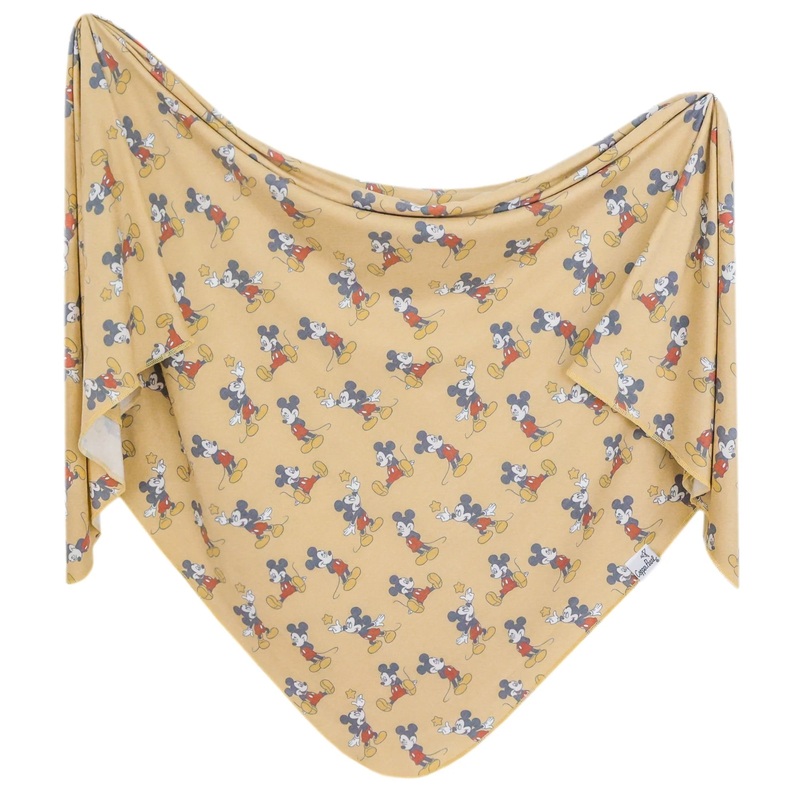 Copper Pearl Mickey Mouse Knit Blanket Single