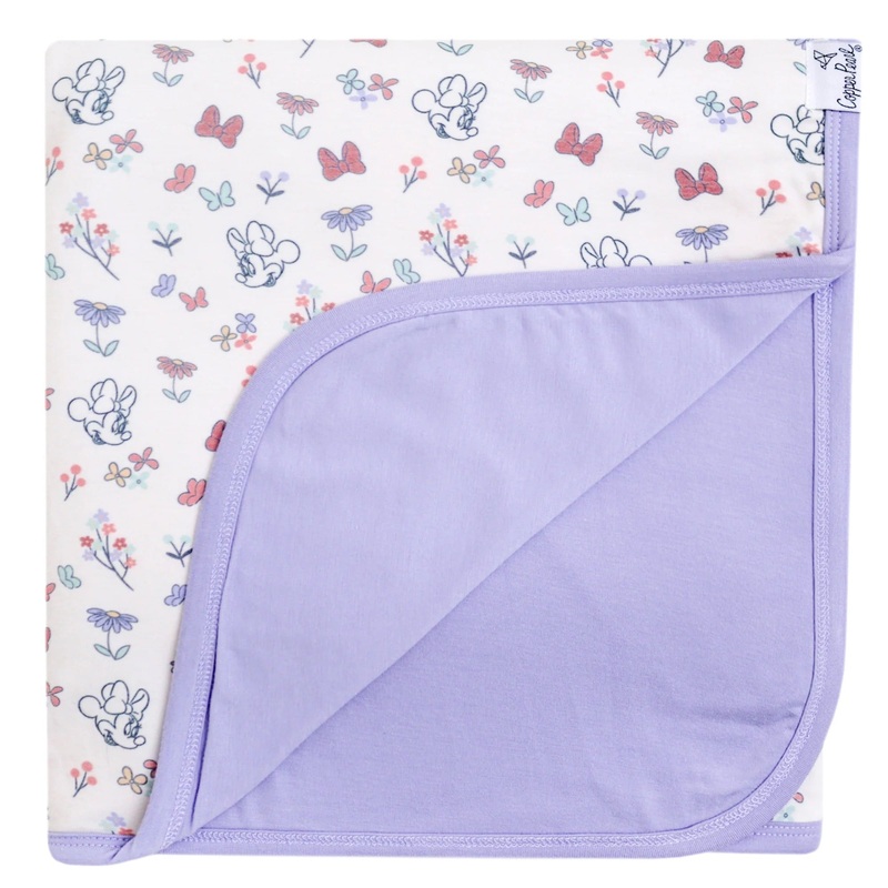 Copper Pearl Minnie Mouse’s Bowquet 3-Layer Stretchy Quilt