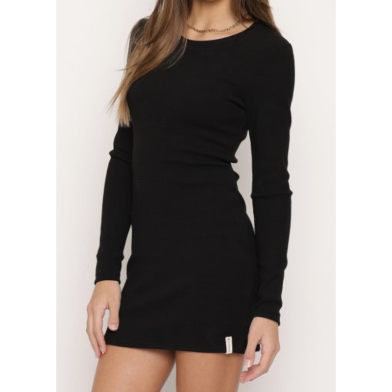 Kaveah Long Sleeve Mini Dress | Black Youth Small