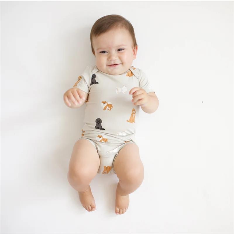 Kyte Baby – Baby Neutral Bodysuit In Fluffy Dog