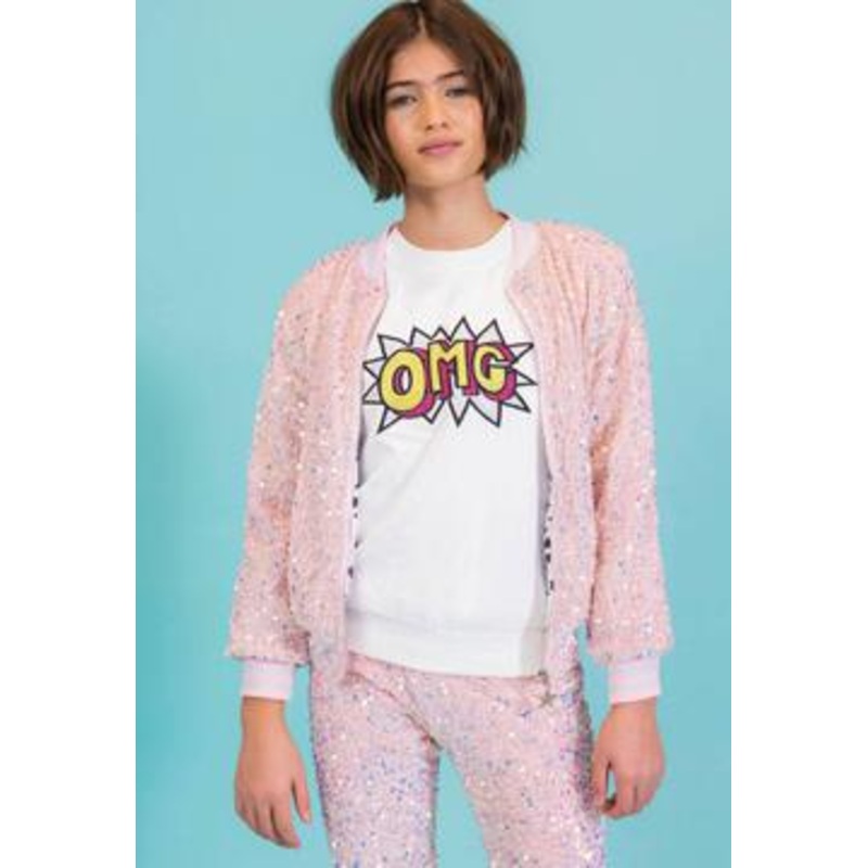 Lola + The Boys Cotton Candy Sequin Velour Set 4