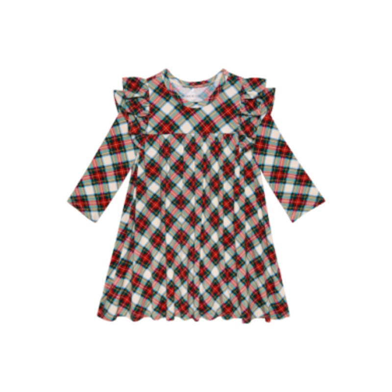 Posh Peanut Marqui Flutter Dress 2T