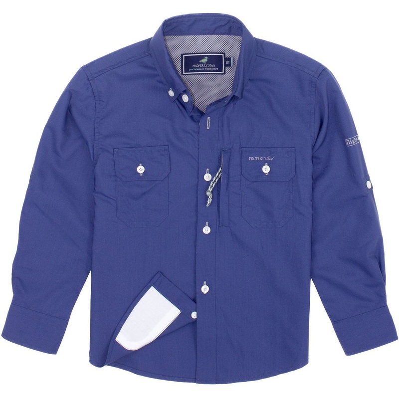 Properly Tied Boys Offshore Fishing Shirt 2T