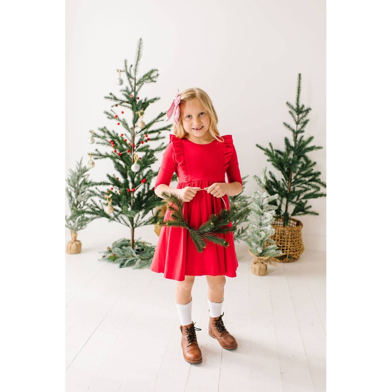 Adelisa Dress in Scarlet 2T