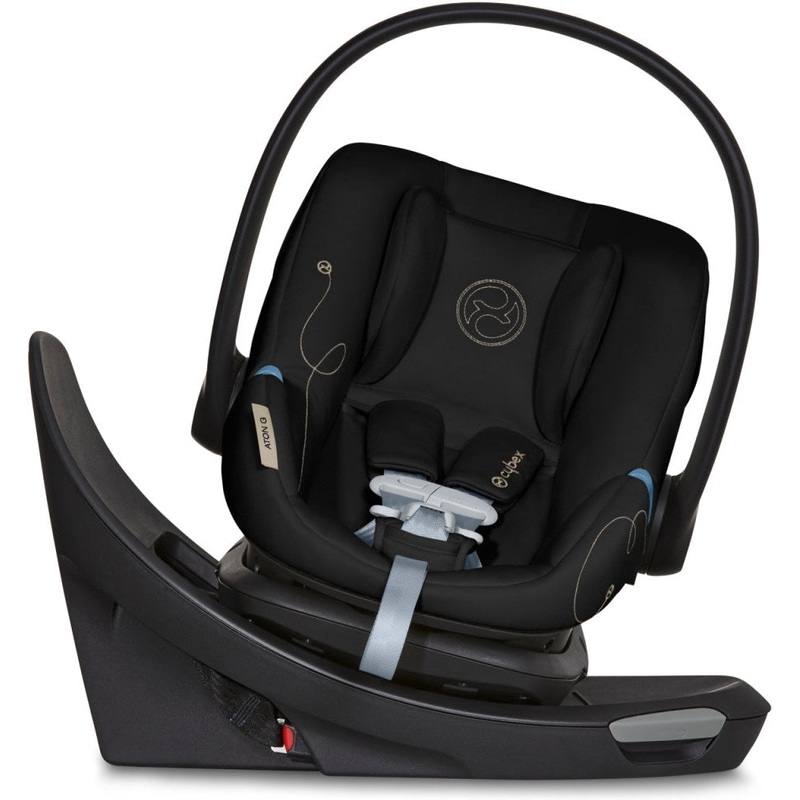 Cybex Aton G Swivel Infant Car Seat with SensorSafe Moon Black