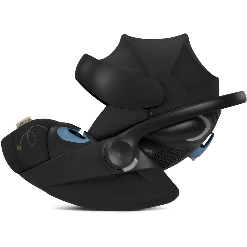 Cybex Cloud G Lux Comfort Extend Infant Car Seat with SensorSafe Moon Black