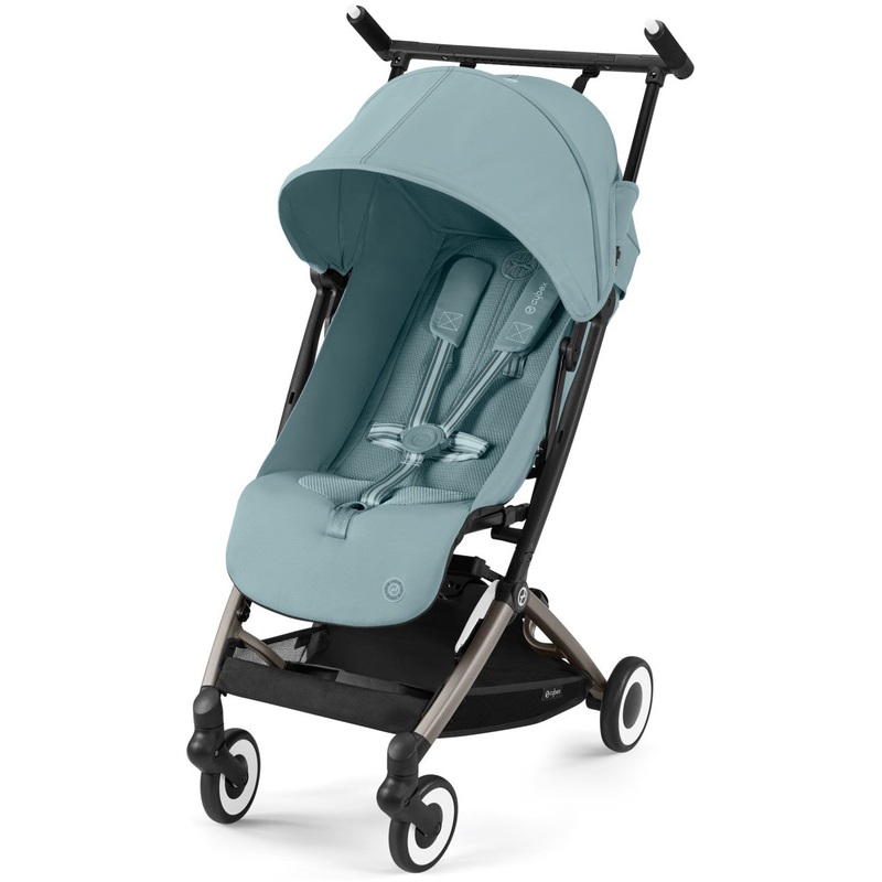 Cybex Libelle 2 Ultra Compact Lightweight Travel Stroller Canvas White | Black Frame