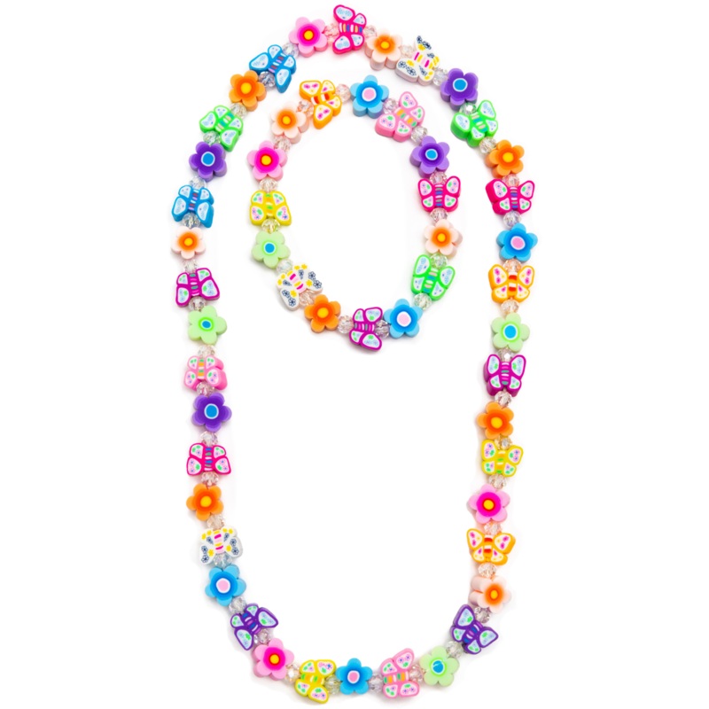 Great Pretenders Flutter Flowers Necklace & Bracelet Set