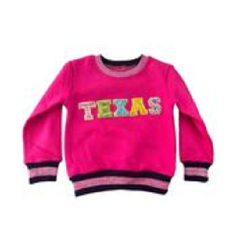 Lola + The Boys Crystal Texas Sweatshirt 2T