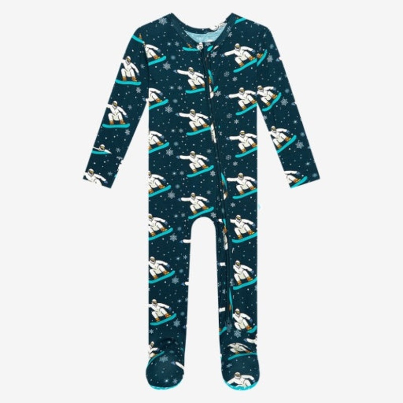 Posh Peanut Yeti Footie Zippered One Piece Preemie