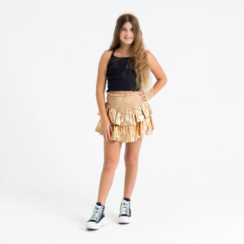 Brookie Bronze Tween Skort Youth Xsmall
