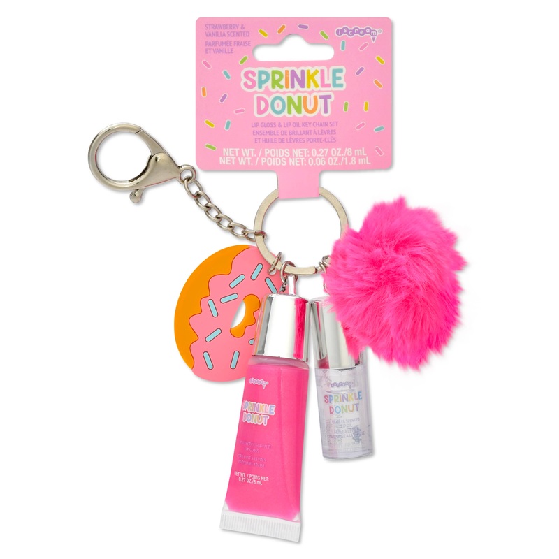 DONUT LIP BALM KEYCHAIN