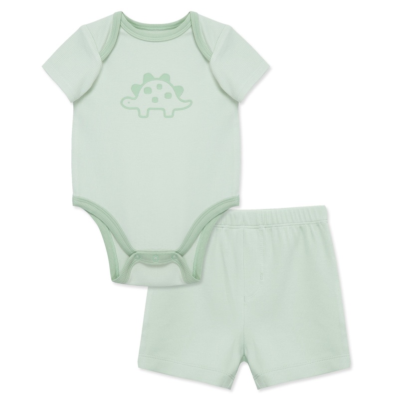 Little Me Dino Short Set 0-3M