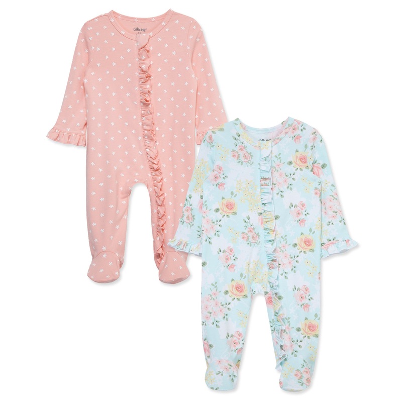 Little Me Meadow Footies (2-Pack) Newborn