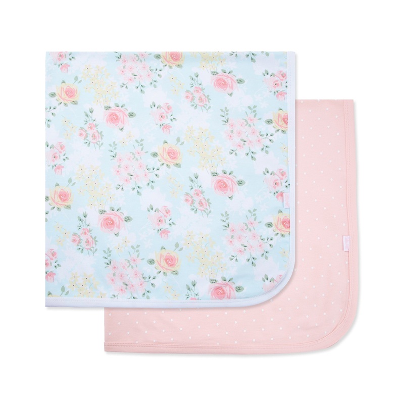 Little Me Meadow Recieving Blankets (2-Pack)
