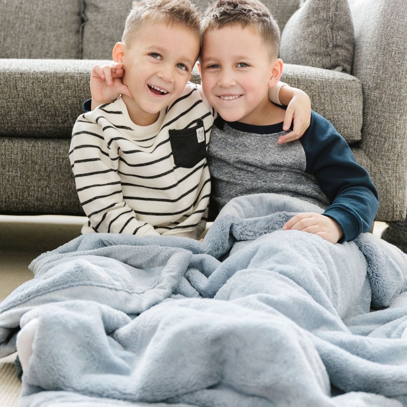 Saranoni Lush Toddler Blanket | Storm Cloud